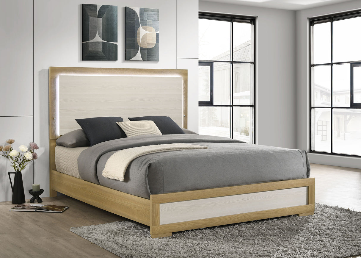 Hyland Panel Bed with LED Lighting - Furniture World