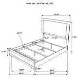 Hyland Panel Bed with LED Lighting - Furniture World