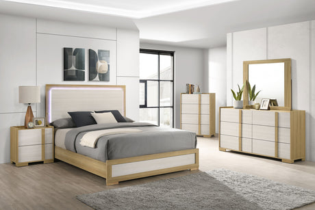 Hyland Panel Bed with LED Lighting - Furniture World