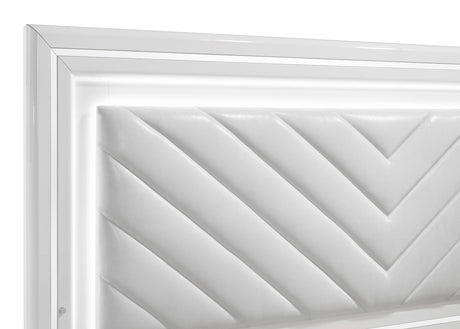 Cassia Panel Bed with LED Lighting - Furniture World