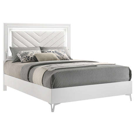 Cassia Panel Bed with LED Lighting - Furniture World