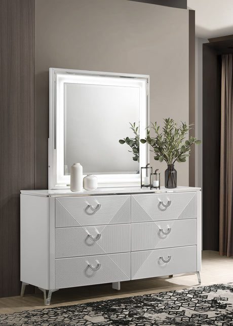Cassia Dresser with Mirror - Furniture World