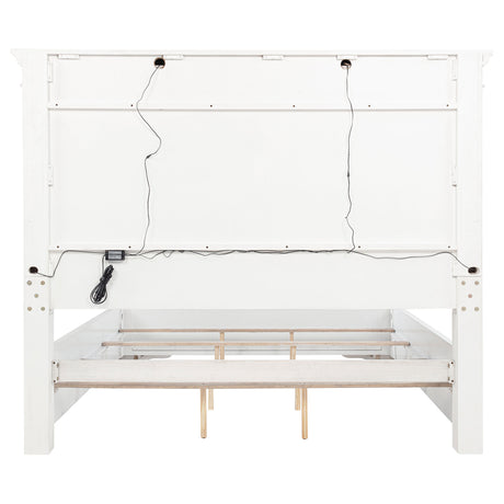 McKinney Panel Bed with LED Lighting - Furniture World