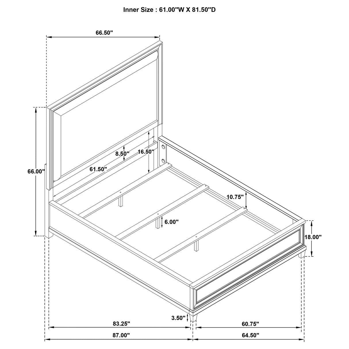 Pembroke Panel Bed - Furniture World