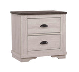 Crown Mark Furniture Coralee 2 Drawer Nightstand in White image