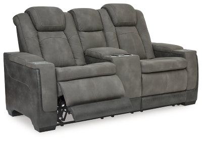 Next-Gen DuraPella Power Reclining Loveseat with Console - Furniture World