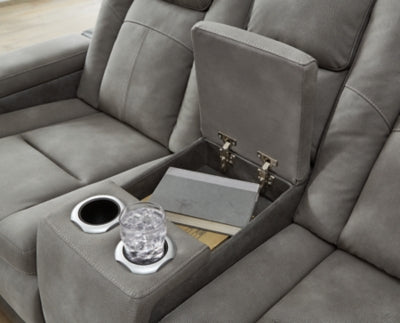 Next-Gen DuraPella Power Reclining Loveseat with Console - Furniture World