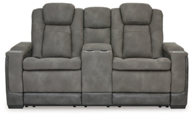 Next-Gen DuraPella Power Reclining Loveseat with Console - Furniture World