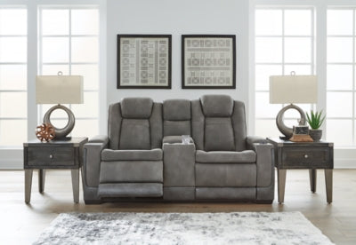 Next-Gen DuraPella Power Reclining Loveseat with Console - Furniture World