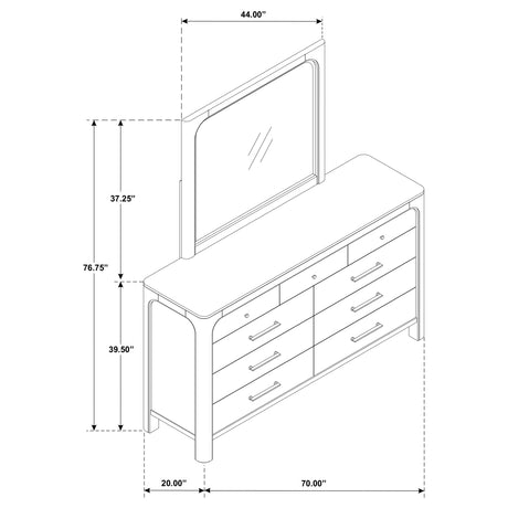 Solano Dresser with Mirror - Furniture World