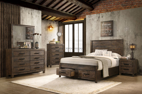 Woodmont Panel Platform Storage Bed - Furniture World