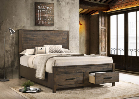 Woodmont Panel Platform Storage Bed - Furniture World