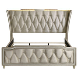 Lorient Wingback Bed with LED Lighting - Furniture World