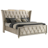 Lorient Wingback Bed with LED Lighting - Furniture World