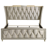 Lorient Wingback Bed with LED Lighting - Furniture World