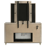 Lorient LED Dresser with LED Mirror and Flame Visualizer - Furniture World