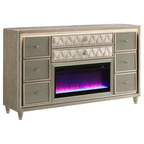 Lorient LED Dresser with Flame Visualizer - Furniture World