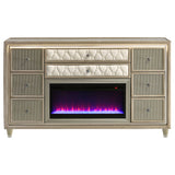Lorient LED Dresser with Flame Visualizer - Furniture World