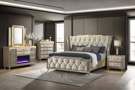 Lorient LED Dresser with Flame Visualizer - Furniture World