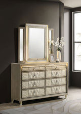 Lorient LED Dresser with LED Mirror - Furniture World