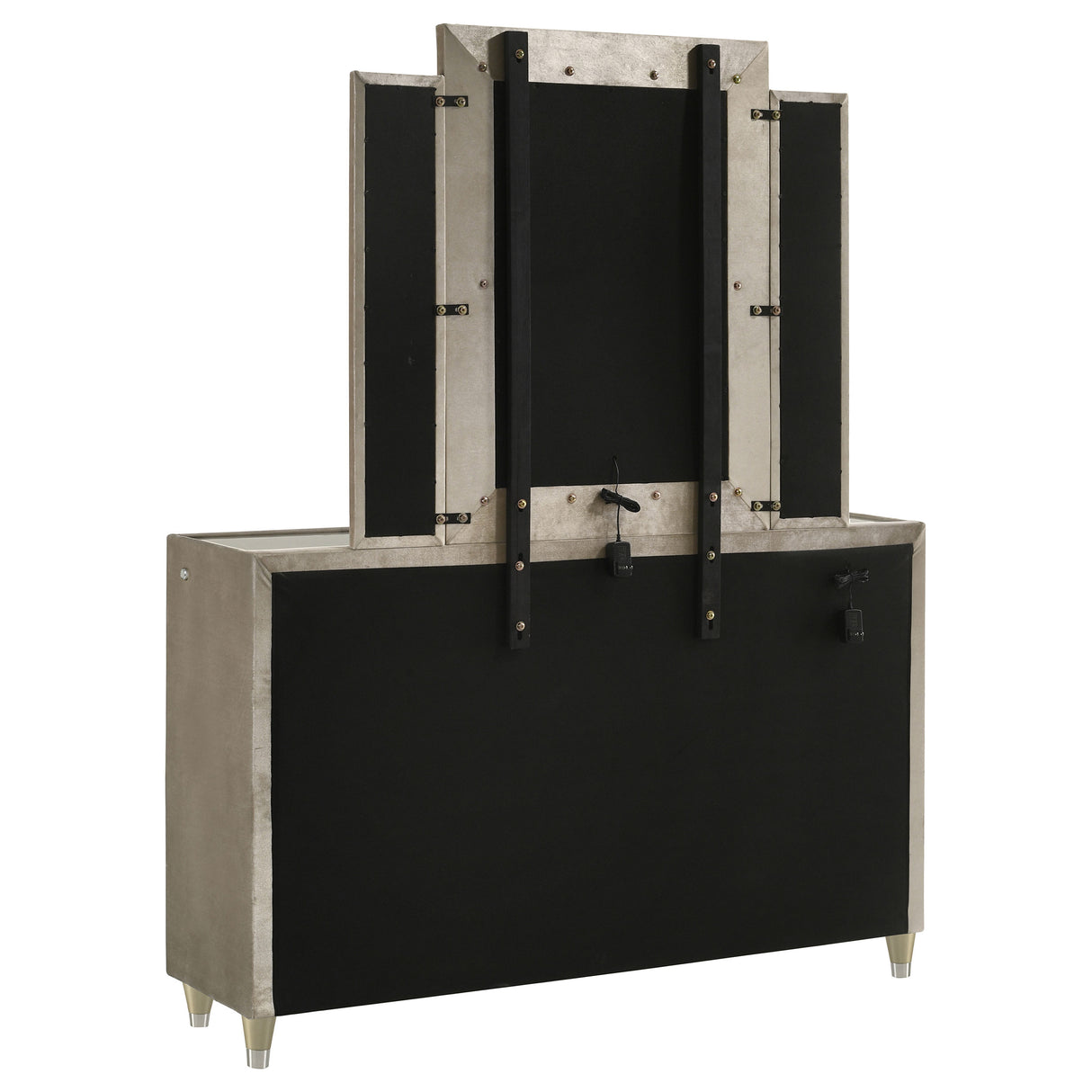 Lorient LED Dresser with LED Mirror - Furniture World