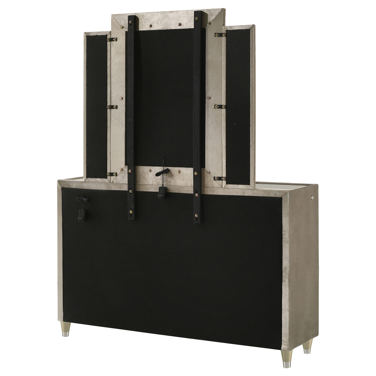Lorient LED Dresser with LED Mirror - Furniture World