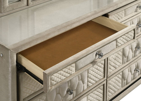 Lorient LED Dresser with LED Mirror - Furniture World
