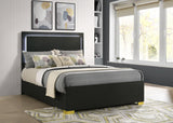 Marceline Panel Bed with LED Lighting - Furniture World