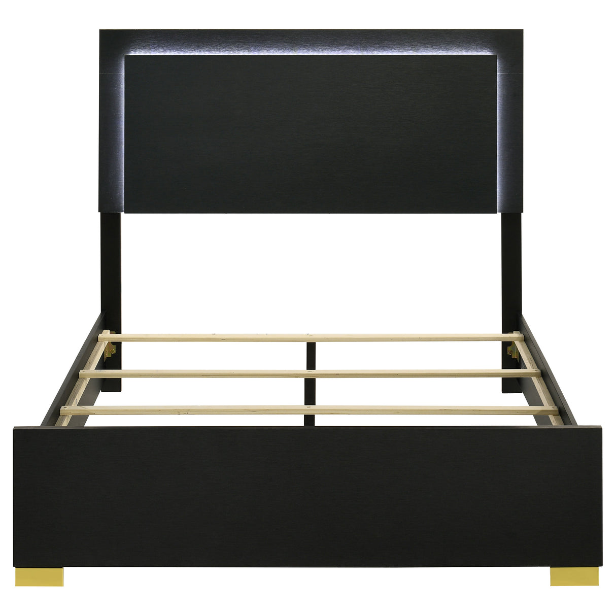 Marceline Panel Bed with LED Lighting - Furniture World