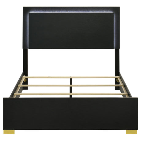 Marceline Panel Bed with LED Lighting - Furniture World