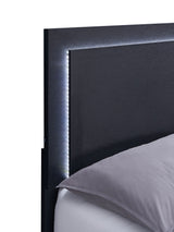 Marceline Panel Bed with LED Lighting - Furniture World