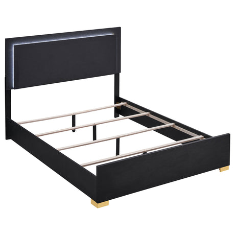 Marceline Panel Bed with LED Lighting - Furniture World