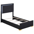 Marceline Panel Bed with LED Lighting - Furniture World
