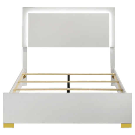 Marceline Panel Bed with LED Lighting - Furniture World