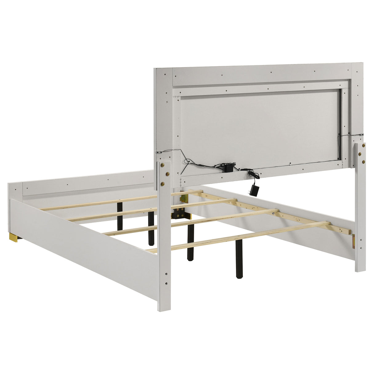 Marceline Panel Bed with LED Lighting - Furniture World