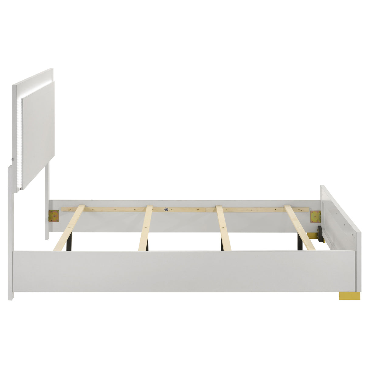 Marceline Panel Bed with LED Lighting - Furniture World