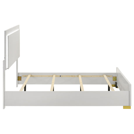 Marceline Panel Bed with LED Lighting - Furniture World