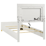 Marceline Panel Bed with LED Lighting - Furniture World
