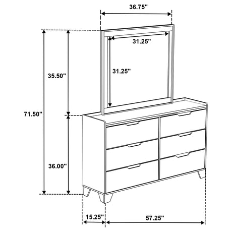 Henderson Dresser with Mirror - Furniture World