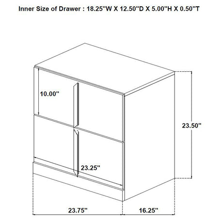 Ines Nightstand - Furniture World