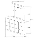 Ines Dresser with Mirror - Furniture World
