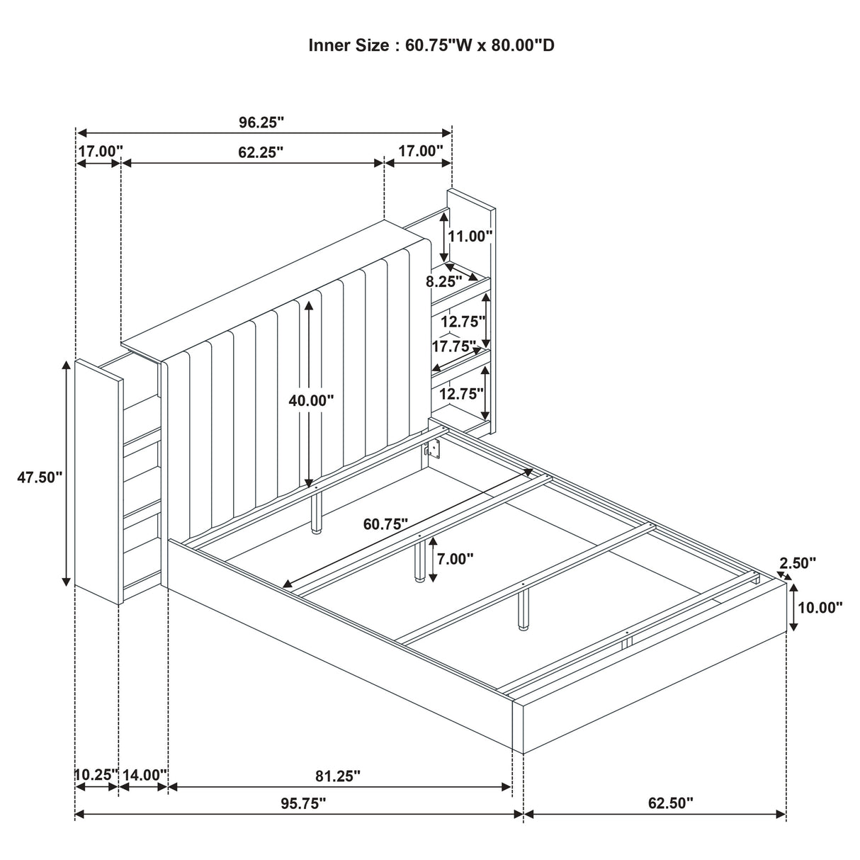 Arielle Bookcase Bed - Furniture World
