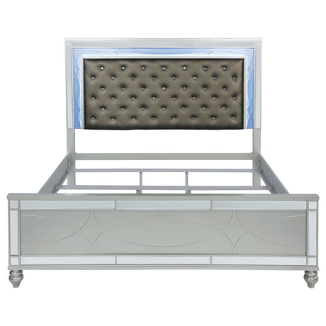 Gunnison Panel Bed with LED Lighting - Furniture World