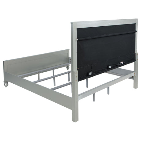 Gunnison Panel Bed with LED Lighting - Furniture World