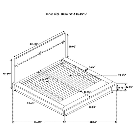 Winslow Panel Platform Bed - Furniture World