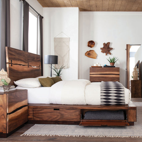 Winslow Panel Platform Storage Bed - Furniture World