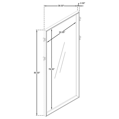 Durango Floor Mirror - Furniture World
