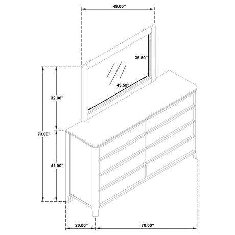 Maderia Dresser with Mirror - Furniture World