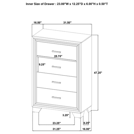 Wright Chest of Drawers - Furniture World