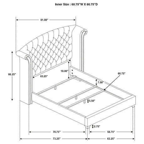 Melody Wingback Bed - Furniture World